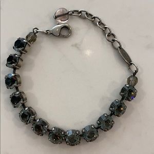 Sabika Smoky Black Crystal Bracelet